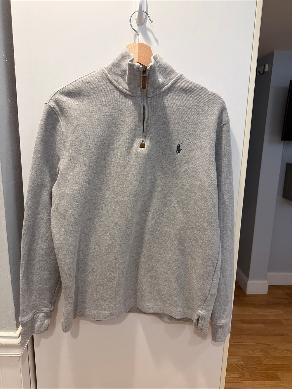 Polo by Ralph Lauren Men's Light Gray Quarter-Zip